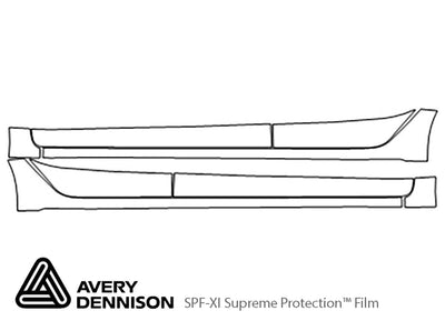 rio Avery Dennison Clear Bra Door Cup Precut PPF Diagram