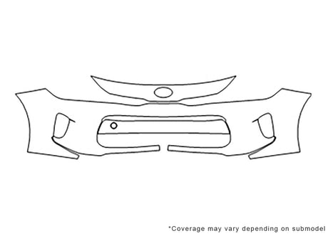 rio Avery Dennison Clear Bra Bumper Precut PPF Diagram