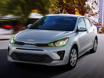 kia rio 2021-2023 Headlight Protection Installation Location