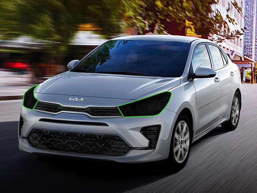 kia rio 2021-2023 Headlight Tint Location