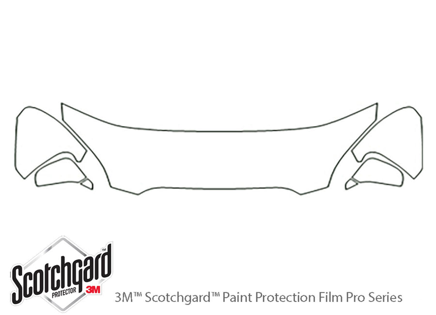 rondo 3M Clear Bra Hood Precut PPF Diagram