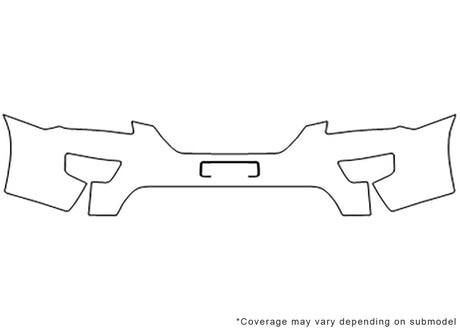 rondo 3M Clear Bra Bumper Precut PPF Diagram