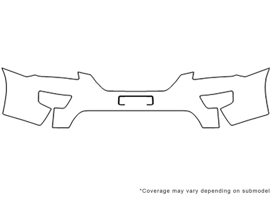 rondo Avery Dennison Clear Bra Bumper Precut PPF Diagram