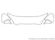 rondo Avery Dennison Clear Bra Hood Precut PPF Diagram
