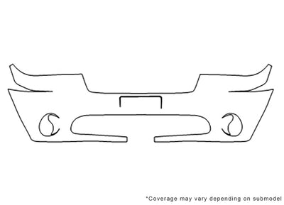 sedona Avery Dennison Clear Bra Bumper Precut PPF Diagram