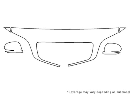 sedona Avery Dennison Clear Bra Hood Precut PPF Diagram