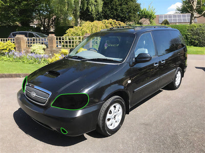 kia sedona 2002-2005 Headlight Tint Location