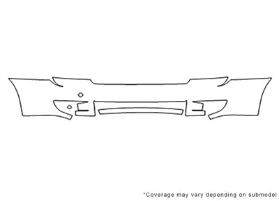 sedona 3M Clear Bra Bumper Precut PPF Diagram