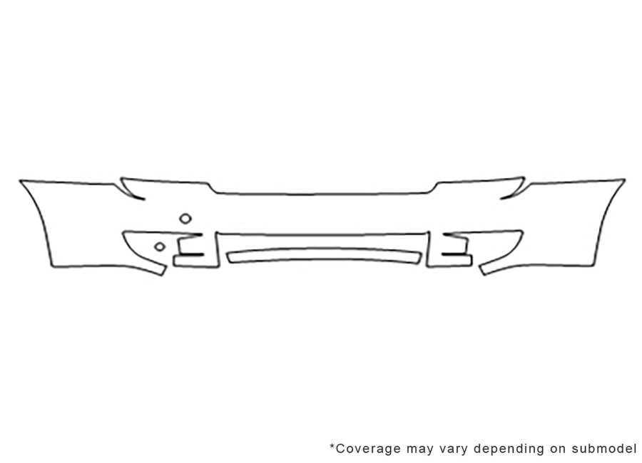 sedona Avery Dennison Clear Bra Bumper Precut PPF Diagram