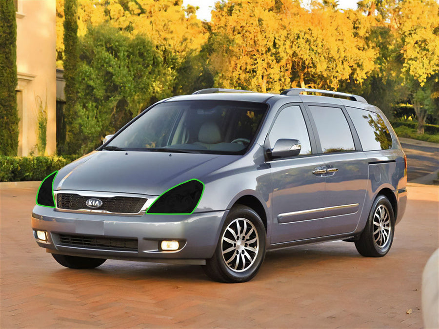 kia sedona 2006-2012 Headlight Tint Location