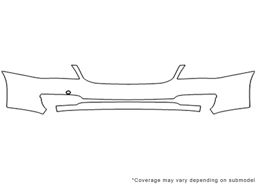 sedona 3M Clear Bra Bumper Precut PPF Diagram