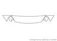 sedona 3M Clear Bra Hood Precut PPF Diagram