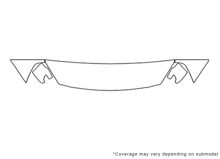 sedona 3M Clear Bra Hood Precut PPF Diagram