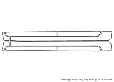 sedona 3M Clear Bra Door Cup Precut PPF Diagram