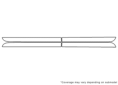 sedona Avery Dennison Clear Bra Door Cup Precut PPF Diagram