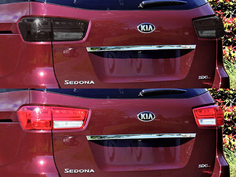 sedona Before and After Smoked Taillights