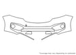 sedona 3M Clear Bra Bumper Precut PPF Diagram