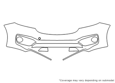 sedona Avery Dennison Clear Bra Bumper Precut PPF Diagram
