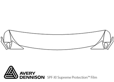 sedona Avery Dennison Clear Bra Hood Precut PPF Diagram