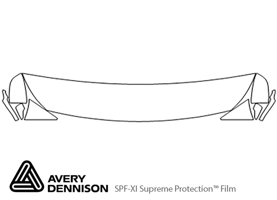 sedona Avery Dennison Clear Bra Hood Precut PPF Diagram