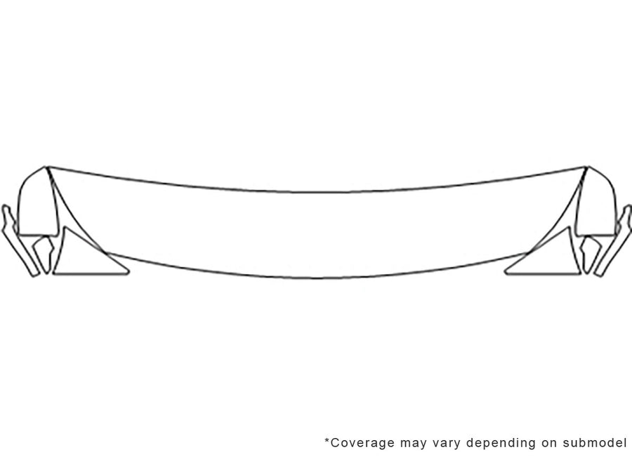 sedona 3M Clear Bra Hood Precut PPF Diagram