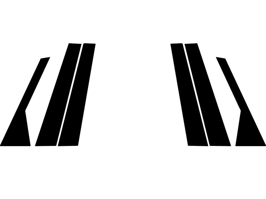 kia seltos 2021-2024 Carbon Fiber Pillar Trim Diagram