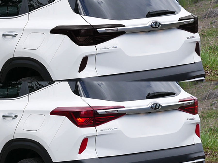 seltos Before and After Smoked Taillights