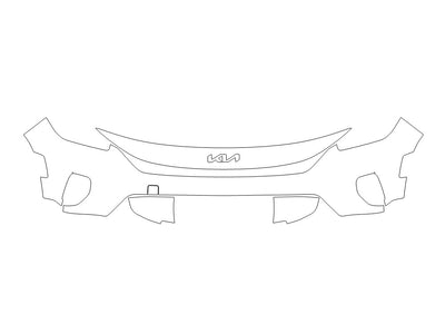 seltos 3M Clear Bra Bumper Precut PPF Diagram