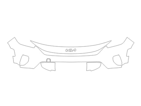 seltos 3M Clear Bra Bumper Precut PPF Diagram