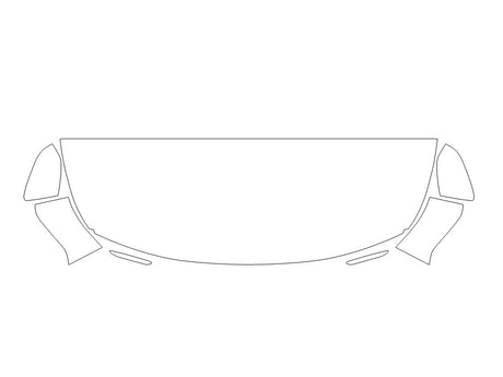 seltos 3M Clear Bra Hood Precut PPF Diagram