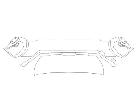 seltos Avery Dennison Clear Bra Door Cup Precut PPF Diagram