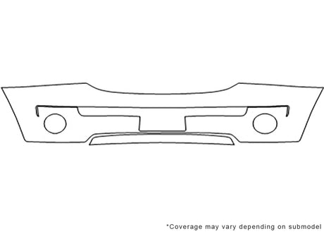 sorento 3M Clear Bra Bumper Precut PPF Diagram