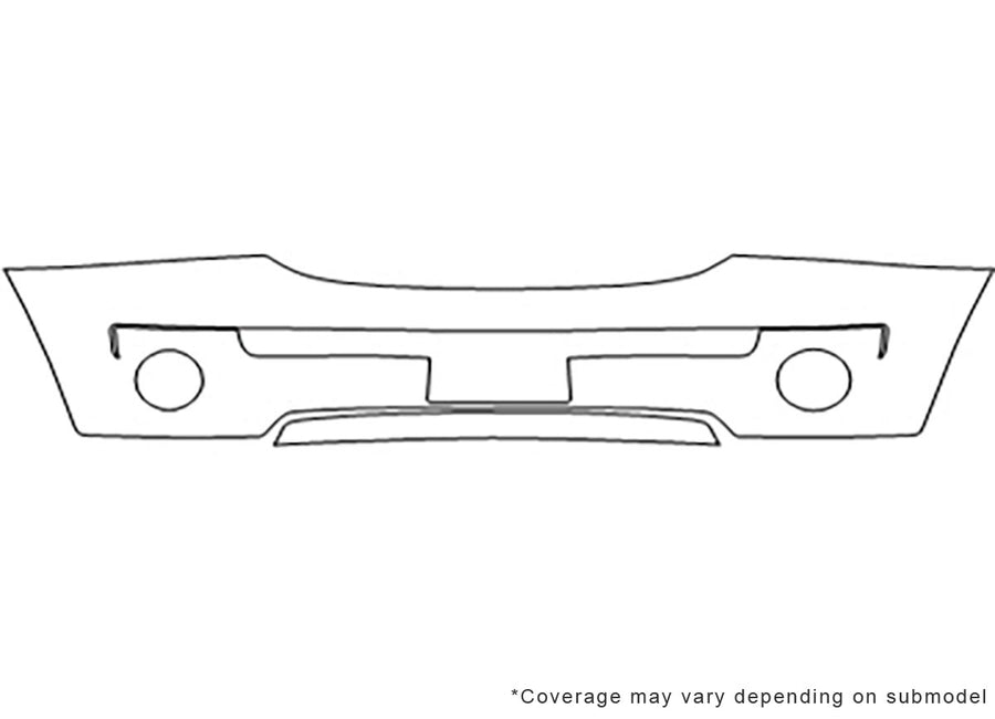 sorento 3M Clear Bra Bumper Precut PPF Diagram