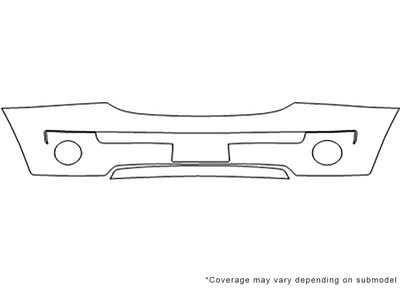 sorento Avery Dennison Clear Bra Bumper Precut PPF Diagram