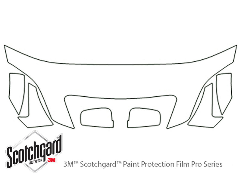 sorento 3M Clear Bra Hood Precut PPF Diagram