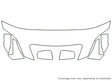 sorento Avery Dennison Clear Bra Hood Precut PPF Diagram