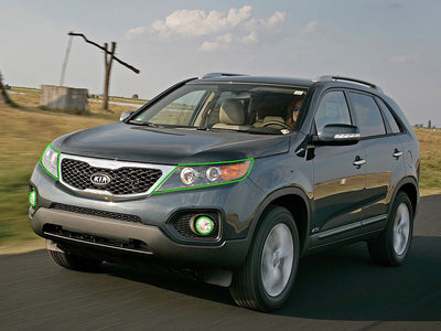 kia sorento 2003-2010 Headlight Protection Installation Location