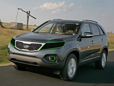 kia sorento 2003-2010 Headlight Tint Location
