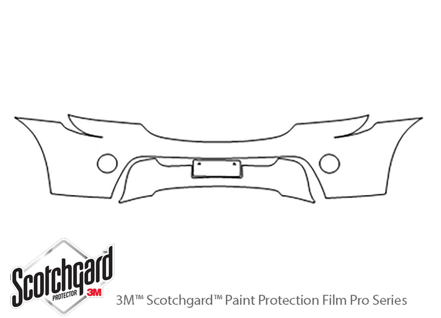 sorento 3M Clear Bra Bumper Precut PPF Diagram