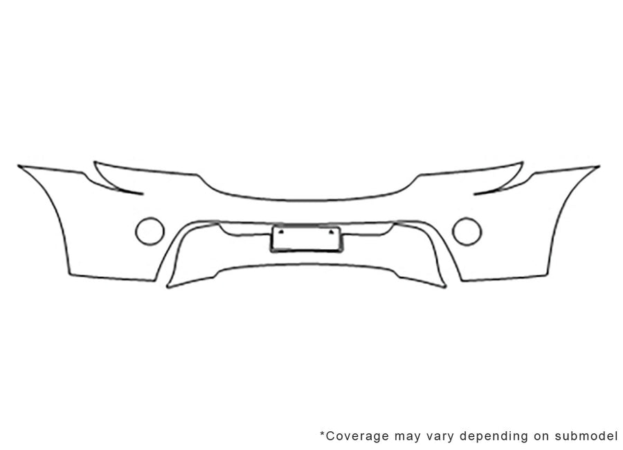 sorento Avery Dennison Clear Bra Bumper Precut PPF Diagram
