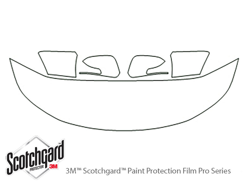 sorento 3M Clear Bra Hood Precut PPF Diagram