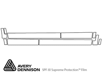 sorento Avery Dennison Clear Bra Door Cup Precut PPF Diagram