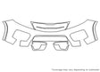 sorento 3M Clear Bra Bumper Precut PPF Diagram