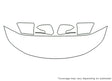 sorento 3M Clear Bra Hood Precut PPF Diagram