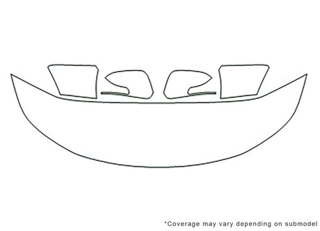 sorento 3M Clear Bra Hood Precut PPF Diagram