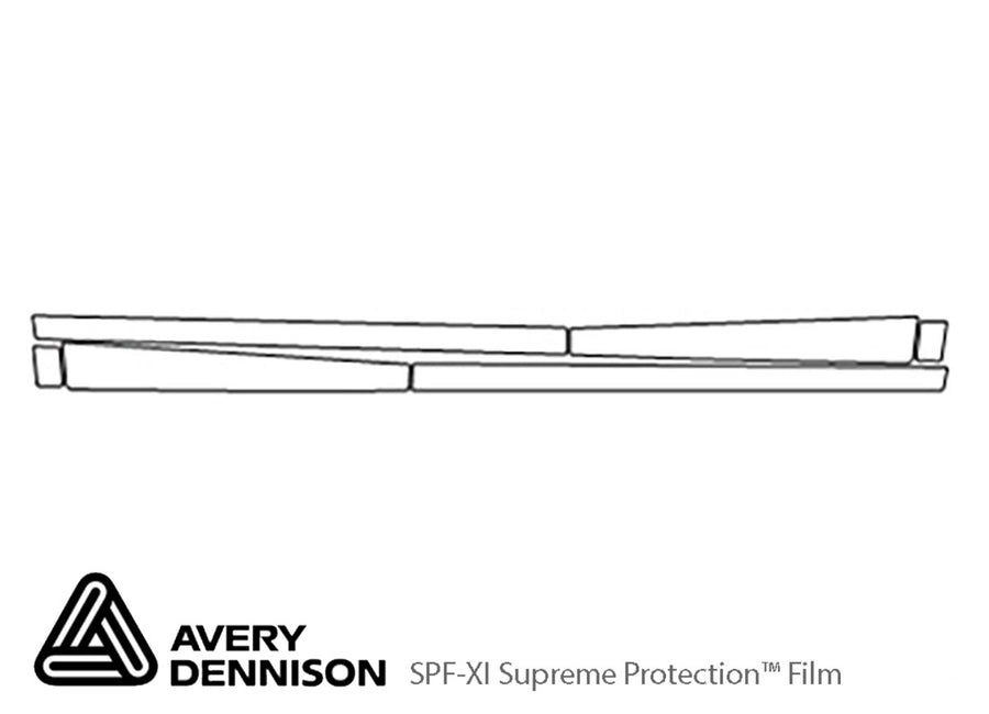 sorento Avery Dennison Clear Bra Door Cup Precut PPF Diagram
