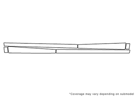 sorento 3M Clear Bra Door Cup Precut PPF Diagram
