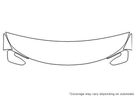sorento Avery Dennison Clear Bra Hood Precut PPF Diagram