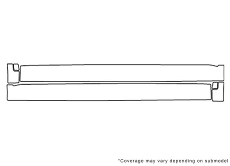 sorento 3M Clear Bra Door Cup Precut PPF Diagram