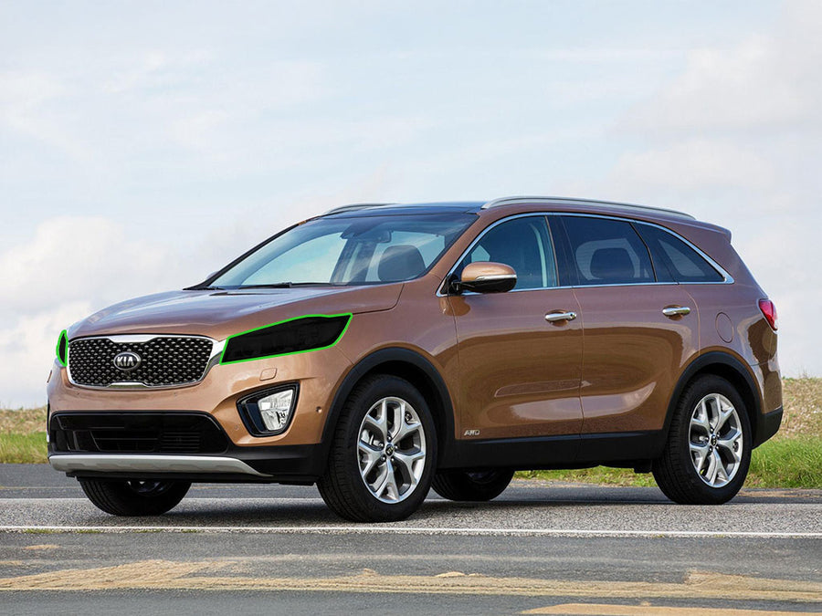 kia sorento 2014-2015 Headlight Tint Location